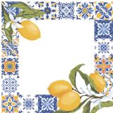 Ubrousky DAISY L (20ks) Frame with Tiles and lemon Branches