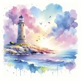 Ubrousky DAISY L (20ks) Watercolour Lighthouse Ubrousky DAISY L (20ks) Watercolour Lighthouse