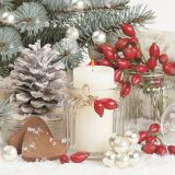 Ubrousky MAKI L (20ks) Snowy Winter Arrangement Ubrousky MAKI L (20ks) Snowy Winter Arrangement