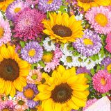 Ubrousky MAKI L (20ks) Colourful Summer Flowers Background
