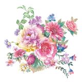 Ubrousky MAKI L (20ks) Watercolor Flowers