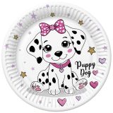 Papírový talíř malý - Charming Puppy Dog