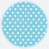 Talíř papírový PM 18cm 8ks Blue Dots