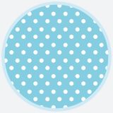 Talíř papírový PM 18cm 8ks Blue Dots