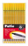 Popisovač PATIO TRIO 19477PTR 10ks žluté