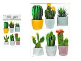 Samolepící dekorace 10481 plastická 3D kaktusy 29 x 49 cm