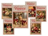 pohlednice vánoční 184 E výsek+UV+glitr 1240897
