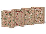 taška vánoční set 4ks M LUX KRAFT mix V9 (190x250x90) 5252994