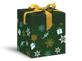 krabička dárková vánoční 12x12x15cm 5370601