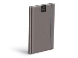 diář 2027 T806 PU šedý s gumkou 90x170mm 7781621 diář 2027 T806 PU šedý s gumkou 90x170mm 7781621