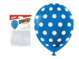 balónek nafukovací 6ks sáček puntík 30cm mix 8000193