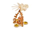 svícen točící dřevěný 17,5x17,5x23,5cm BD-21596AN 8885862