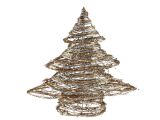stromeček ratan zlatý vánoční 30cm R3835 8885931