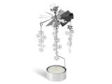 svícen otočný stříbrný vánoční plech. 25x12cm 1908F-298.20 8885954