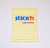 Blok samolepící Stick´n 150x101 mm linkovaný, žlutý 100 l /21056