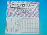 Karta skladová - závěsná, malá oboustr., 10l v bloku /ET470/