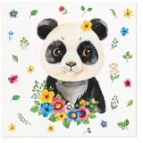 Ubrousky PAW Decor – Květinová panda (20Ks) - SDL136900