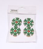 Vánoční dekorační kolíček - dřevěné vločky 4ks (980557) Vánoční dekorační kolíček - dřevěné vločky 4ks (980557)