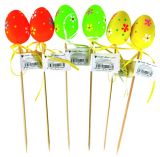 Vajíčko plastové 6 cm + špejle /7555