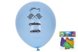 Balónek nafukovací 30 cm - sada 5ks, Auta (W025457)