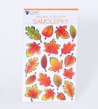Samolepky plastické 25x14 cm / Podzimní listí / 10400