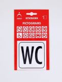 Samolepka WC - univerzální 664 Samolepka WC - univerzální 664