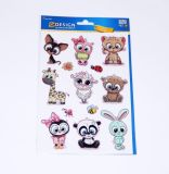 Samolepky KIDS - Glitter ZVÍŘÁTKA  15,5 x 24,5cm ( 53252)