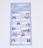 Samolepky Vánoční etikety na dárky - SOVY / 705 Samolepky Vánoční etikety na dárky - SOVY / 705