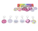 Klíčenka zrcátko mix barev  W055972