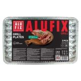 Grilovací tác, 34,5 x 22,5 cm, obdélníkový, 3 ks, ALUFIX GRILL3UNINEW ,balení 3 ks