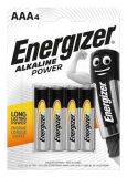 Baterie Alkaline Power, AAA (mikrotužková), 4 ks, ENERGIZER E300132607/E300132603 ,balení 4 ks