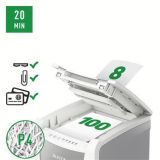 Skartovačka IQ AutoFeed SmalOffice 100 P4 Pro, 100 listů, křížový řez, LEITZ, 80110000