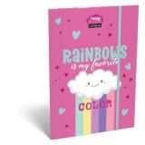 Desky s gumičkou Lollipop Rainbow, karton, A4, LIZZYSULI 7460148001