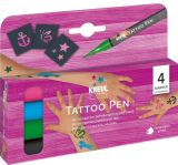 Sada Tetovací fix Tattoo Pen Kotva, hvězda, motýl 4 ks, KREUL