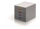 Zásuvkový box VARICOLOR® 5, mix barev, plast,  5 zásuvek, DURABLE