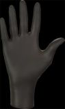 Ochranné rukavice, černá, jednorázové, nitrilové, vel. XS, 100 ks, nepudrované ,balení 100 ks