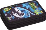 Penál Shark Attack, dvoupatrový, na zip, LIZZYSULI 7210043002