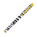 Kuličkové pero Wild Premium Zebra, černá, 0,7 mm, s víčkem, PUKKA PAD 8931-WLD(ZA)