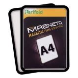 Prezentační kapsa Magneto, černá, magnetická, A4, DJOIS ,balení 2 ks