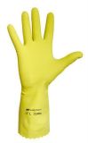 Pracovní rukavice, latex, velikost 9, žluté ,balení 10 ks