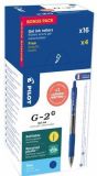 Gelové pero G-2, modrá, 0,32 mm, stiskací mechanismus, 20 ks/balení, PILOT BL-G2-7-L-DOBOZ