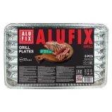 Grilovací tác, 34,5 x 22,5 cm, obdélníkový, 5 ks, ALUFIX GRILL5UNINEW ,balení 5 ks