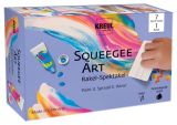 Sada Squeegee Art včetně dětských barev Kids Art Artists, KREUL ,balení 8 ks Sada Squeegee Art včetně dětských barev Kids Art Artists, KREUL ,balení 8 ks