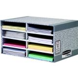 Stolní organizér BANKERS BOX SYSTEM, šedá, karton, FELLOWES 08750EU