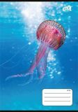 Sešit Ocean World, 27-32, mix motivů, A5, čtverečkovaný, 32 listů, COOL BY VICTORIA Sešit Ocean World, 27-32, mix motivů, A5, čtverečkovaný, 32 listů, COOL BY VICTORIA