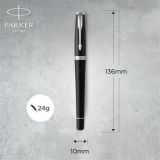 Plnicí pero Royal Urban Twist, modrá, tělo matně černé, stříbrný klip, PARKER 1931592