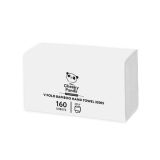Ručníky, bílá, bambusové, 2-vrstvé, skládané V, 20x 160 útržků, CHEEKY PANDA VHANDTW20 Ručníky, bílá, bambusové, 2-vrstvé, skládané V, 20x 160 útržků, CHEEKY PANDA VHANDTW20