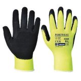 Ochranné rukavice Hi-Vis Grip, žlutá, latexové, vel. L, A340YERL