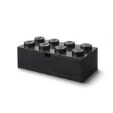 Úložný box se zásuvkou Brick 4x2, černá, LEGO 40211733