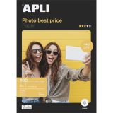 Fotografický papír Best Price, do inkoustové tiskárny, lesklý, A4, 140 g, 100 listů, APLI 11804 ,balení 100 ks